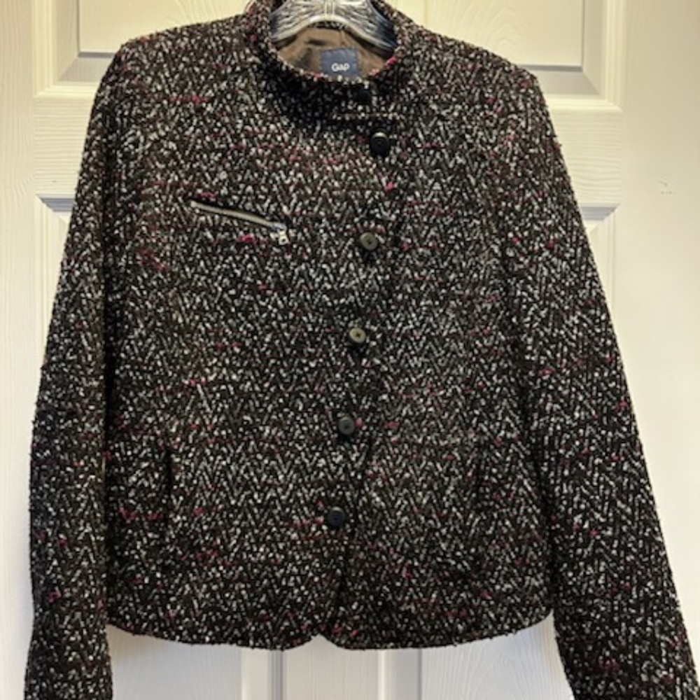 Gap - Wool Boucle Cropped coat (EUC)